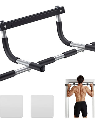 Ally Peaks Pull Up Bar for Doorway | Thickened Steel Max Limit 440 lbs Upper Body Fitness Workout Bar| Multi-Grip Strength for Doorway | Indoor Chin-Up Bar Fitness Trainer for Home Gym Portable