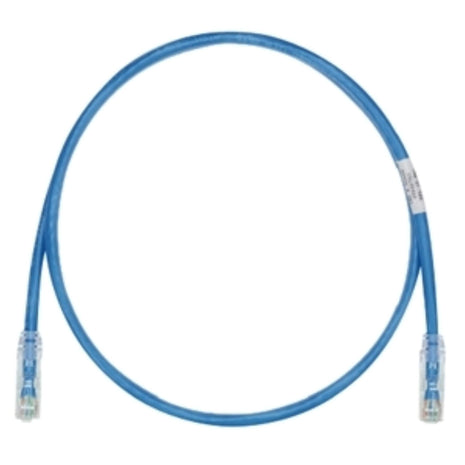 Panduit UTPSP3BUY Category-6 8-Conductor Strain Relief Clear Boot Patch Cord, 3-Feet, Blue