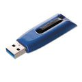 Verbatim 128GB USB 3.0 Store 'n' Go V3 Max Flash Drive - Cap-Less & PC / Mac Compatible - Blue