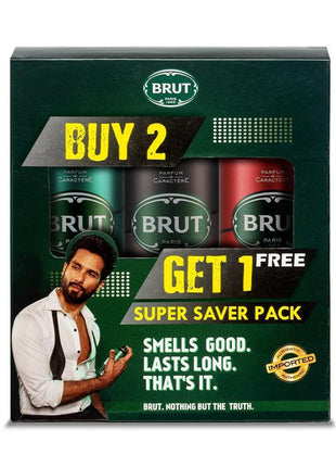 Brut Original, Musk and Attraction Deodorant Spray for Men, 200 ml (Buy 2 Get 1)