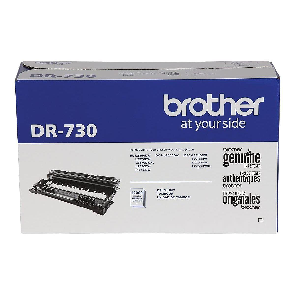 Brother Genuine DR730 Drum Unit, Up To 12,000 Page Yield Black