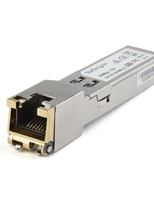 StarTech.com Cisco GLC-TE Compatible Module - 1000BASE-T Copper Industrial Gigabit Ethernet Transceiver - SFP to RJ45 Cat6/Cat5e 100m Extended Temp - Cisco Firepower, IE 2000, C9500, C2960 (GLCTEST)