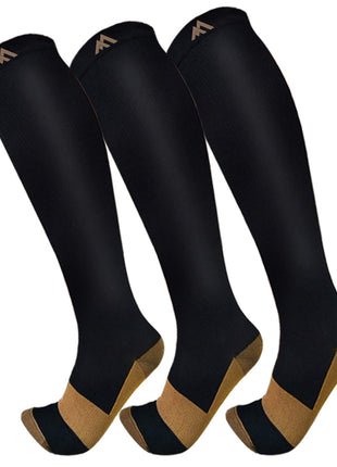 FuelMeFoot 3 Pack Copper Compression Socks - Compression Socks Women & Men Circulation - Best for Medical,Running,Athletic