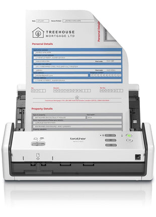 Brother ADS-1300 Compact Desktop Scanner | Scan Speeds of Up to 30ppm | Single Pass Double-Sided Scanning