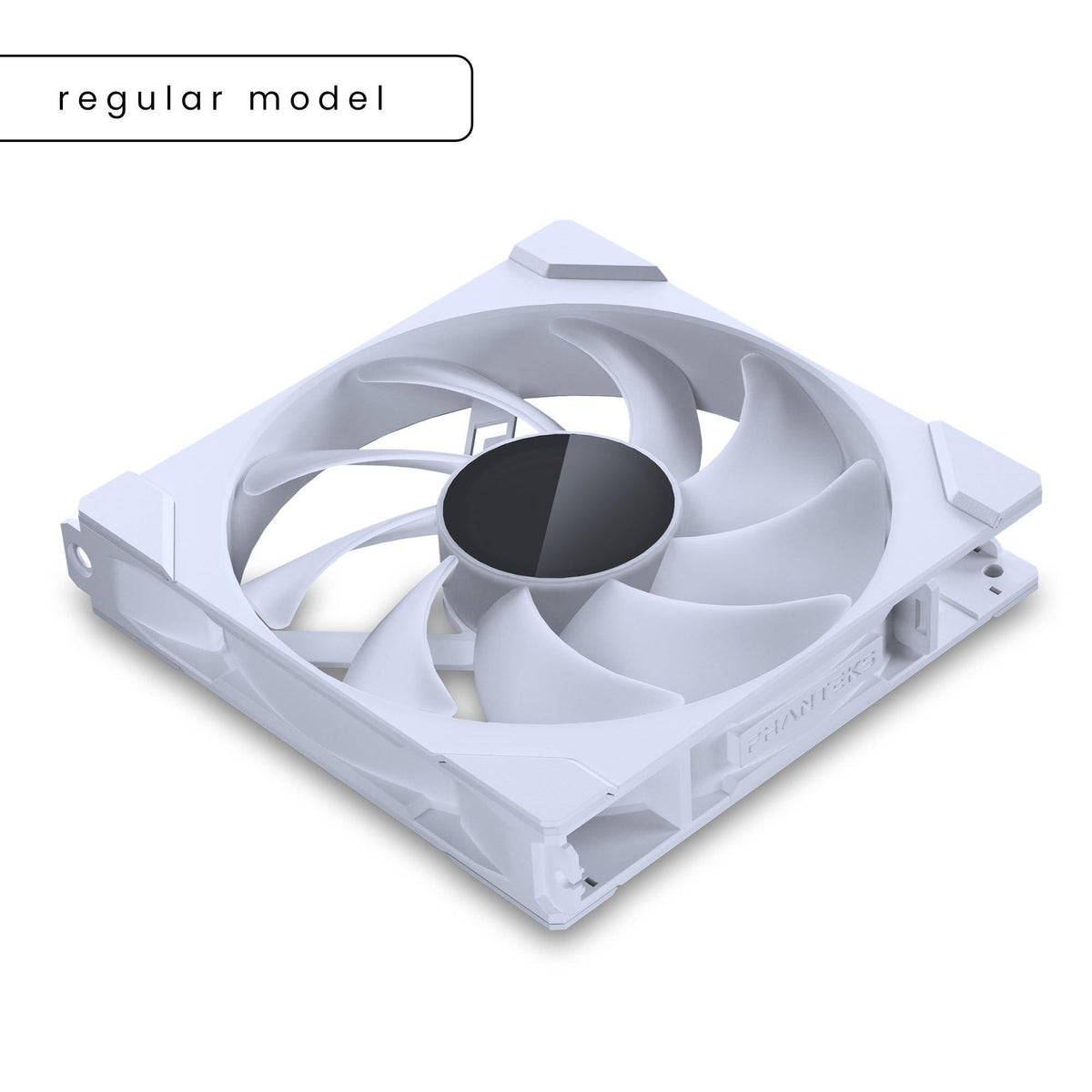 Phanteks M25-140 Gen2, 140mm ARGB High Performance Cooling Fans, Daisy-Chain Unified Fan Frame, Infinity Mirror hub, Single Cable Connection, White