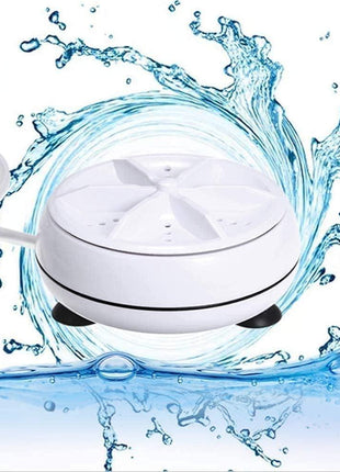 Portable Washing Machine, Mini Ultrasonic Washing Machine 3 in 1 Dishwashers Ultrasonic Waves Suitable for Home, Business, Travel, College Room, RV, Apartment (3.5IN)