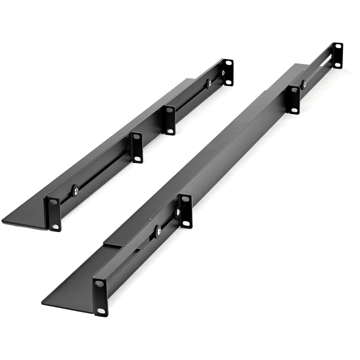 StarTech UNIRAILS1UB 1U 19-Inch Server Rack Rails 24-36-Inch Adjustable Depth/Universal 4 Post Network/Server/UPS Equipment Mounting Rack Mount Rail Kit