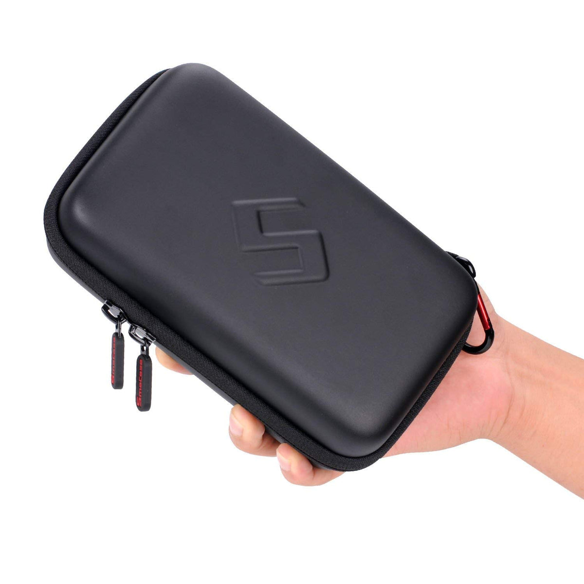 Smatree Carrying Case for Nintendo 3DS XL/2DS XL, Hard Protective Shell Travel Case for Nintendo New 3DS - Super NES Edition - Black/Red