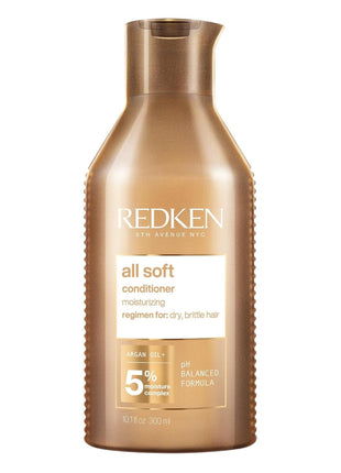 Redken All Soft Conditioner | For Dry, Brittle Hair | Moisturizes & Provides Intense Softness | With Argan Oil | 10.1 Fl Oz