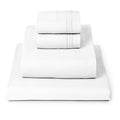 Mellanni Queen Sheets Set - 4 PC Iconic Collection Bedding - Hotel Luxury, Extra Soft, Cooling Bed Sheets - Wrinkle, Fade, Stain Resistant (Queen, White)