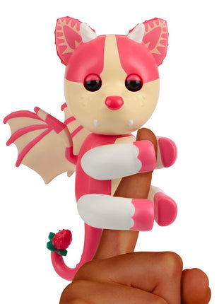 Adopt Me! x Fingerlings, Adopt Me! Strawberry Shortcake Bat Dragon, Legendary Interactive Pet with 40+ Sounds & Reactions (Ages 5+)