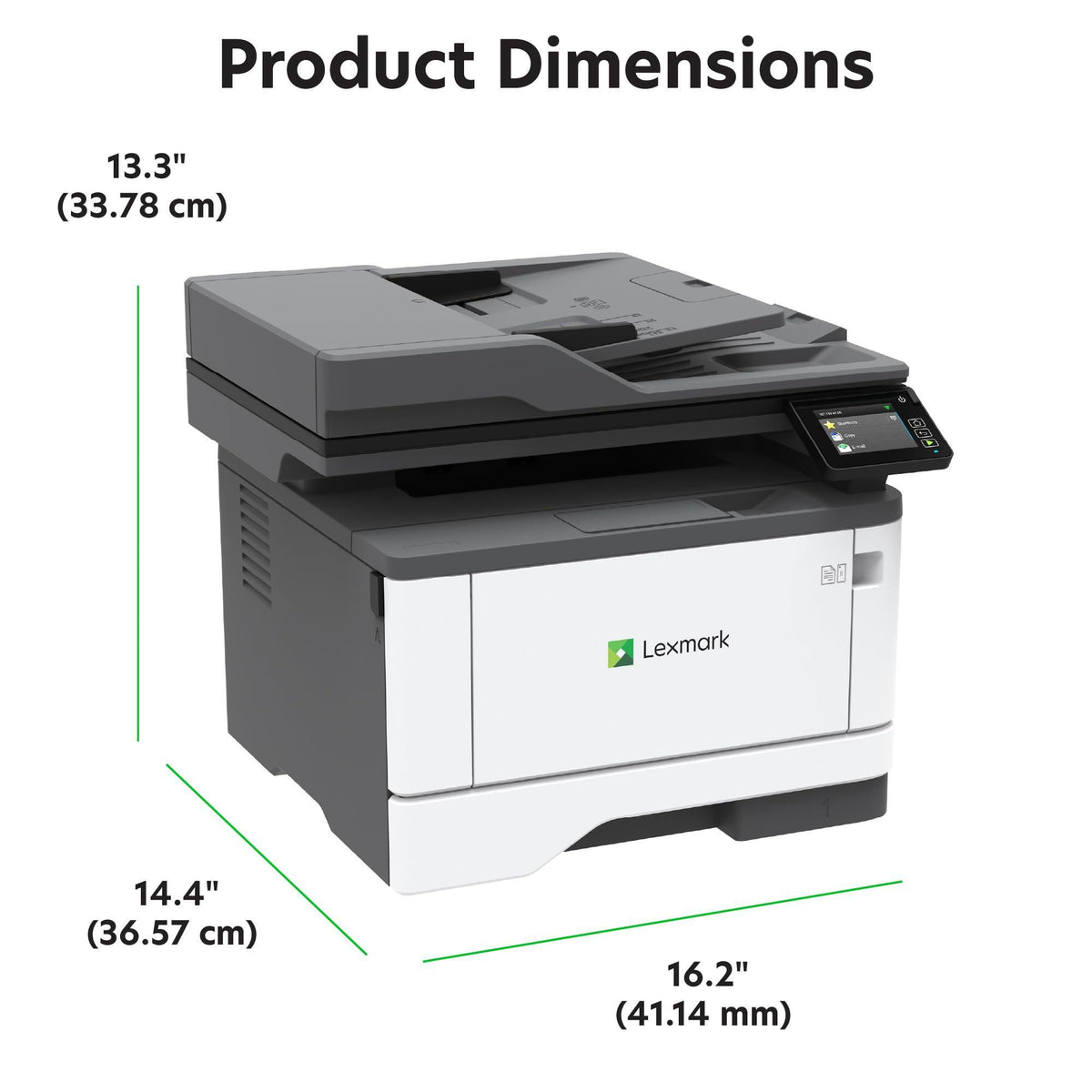 LEXMARK MX331adn Black and White All-in-One Printer with Touchscreen, Laser Device with Optional Wireless Connection, Duplex Printing and Analogue Fax (3-Series) (29S0150) (1) (1)