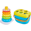 Fisher-Price Infant Toy Set, Baby’s First Blocks (10 Shapes) and Rock-a-Stack Ring Stacking Activity for Ages 6+ Months