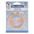 Beadalon German Style Wrapping Wire, Round, Gold Color, 20 Gauge, 6 m / 19.7 ft