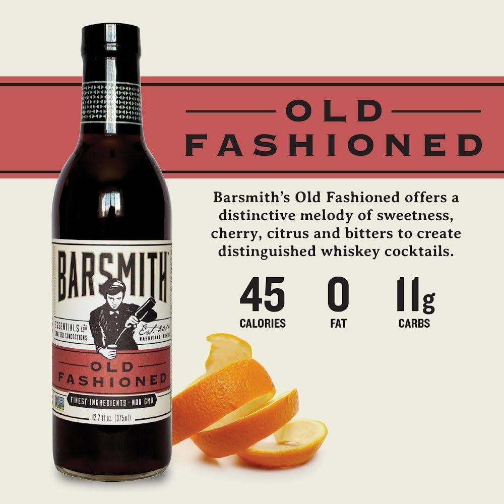 Barsmith Bar Essentials Old Fashioned Mix with Cherry, Citrus & Bitters, 12.7-oz. Bottle, Pack of 1