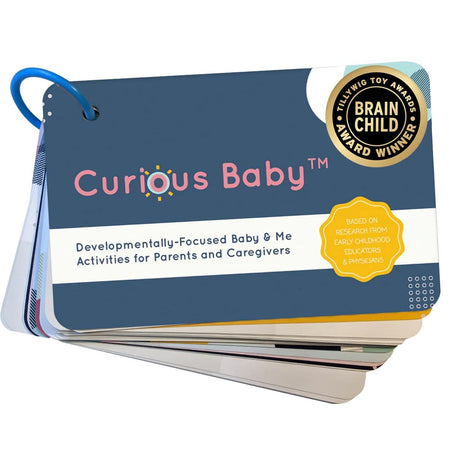Curious BabyTM Award Winning 40+ Activities for Baby & Me (0-12 Months) | Developmentally-Focused and Stimulating Creative Playtime Ideas for Baby & Me | Includes Black/White High-Contrast Cards