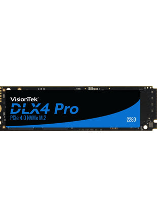 VisionTek 2280 M.2 DLX4 Pro SSD - 512GB - PCIe Gen 4.0 x4 NVMe - 5200MB/s Read, 4775MB/s Write – Laptops, Gaming PCs, Compatible Consoles