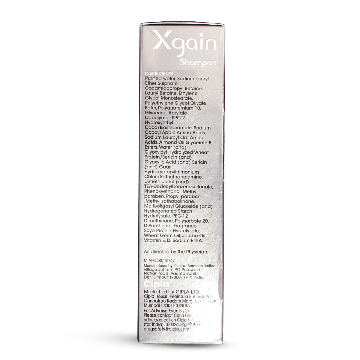 Cipla Xgain Shampoo | 2 in 1 Volumizing Formula | pH Balanced | Enhance Hair Volume and Shine | 100 ML (Pack of 1)