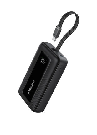 Anker Portable Charger, 10,000mAh 30W Power Bank, USB-C in and Out Fast Charging Battery Pack, Travel Essential Phone Power Bank, for iPhone 16/15, iPad, MacBook, Galaxy, Google, and More