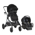 Evenflo Pivot Xpand Modular Travel System with LiteMax Infant Car Seat (Ayrshire Black)
