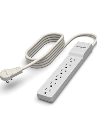 Belkin 6-Outlet Surge Protector Power Strip, 6ft Cord, 360° Rotating Plug - 1080 Joules Protection