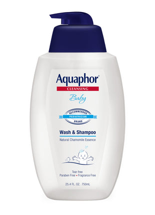 Aquaphor Baby Body Wash and Shampoo, Gentle Formula, 24.4 FL OZ | Tear Free Shampoo and Body Wash for Baby, Gently Cleanses, Non-Drying and Fragrance Free, Pediatrician Recommended Brand