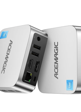 ACEMAGIC Mini PC Windows 11 Pro, AMD Ryzen 4300U(Beat 3500U/N150/N95, up to 3.7GHz), 16GB DDR4 RAM 512 SSD Mini Computers, 28W MAX Desktop 4K Triple Display/HDMI/WiFi/BT/LAN for Home Office Business