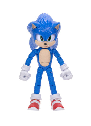 Sonic The Hedgehog 3 Movie Action Figures 5-Inch Collector Toy Figure, Highly Articulated for Boys Girls - Officially Licensed The Hedgehog 3 Movie Product | Sonic The Hedgehog Movie 5 Inch Action Figure Wave 1 - Sonic