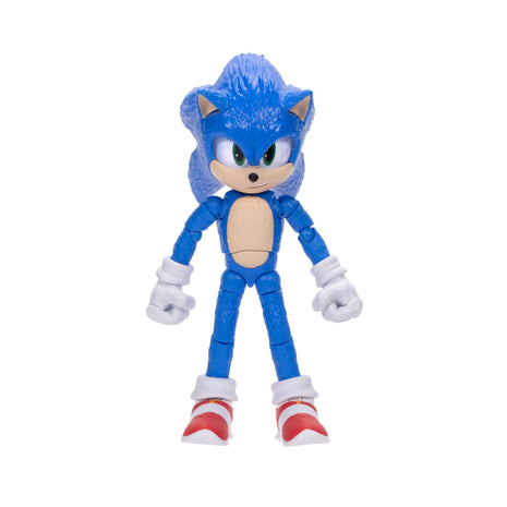 Sonic The Hedgehog 3 Movie Action Figures 5-Inch Collector Toy Figure, Highly Articulated for Boys Girls - Officially Licensed The Hedgehog 3 Movie Product | Sonic The Hedgehog Movie 5 Inch Action Figure Wave 1 - Sonic