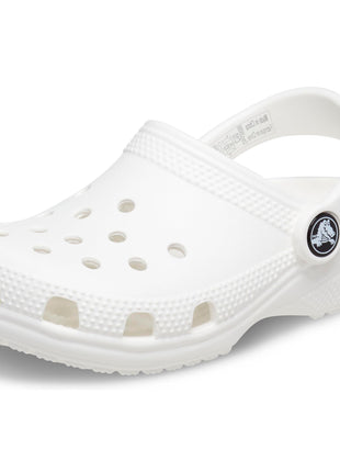 Crocs Kids Classic Clog (Little Kid/Big Kid) - Clogs for Kids - Synthetic Lining - Circulation Nubs White 6 Big Kid M