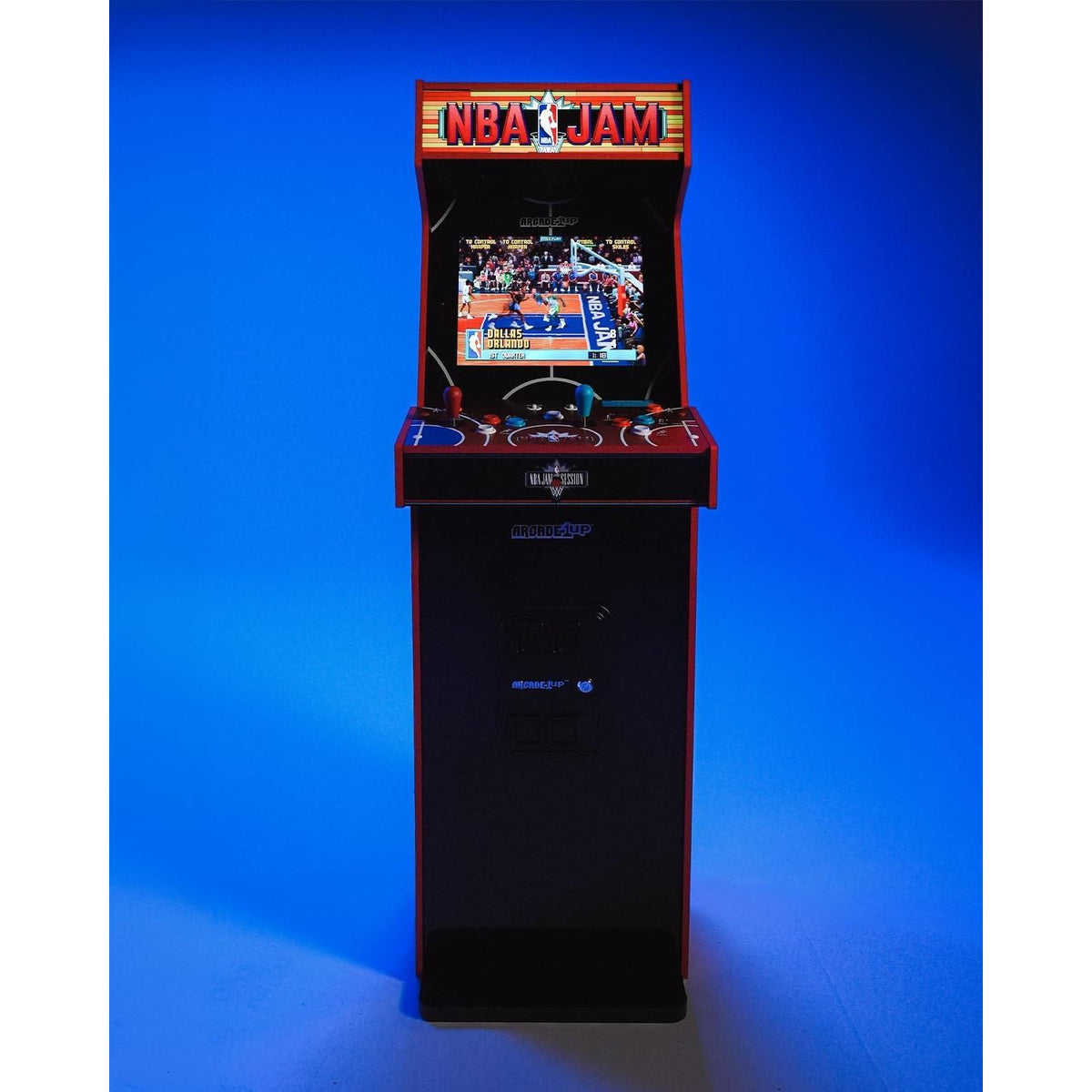 ARCADE1UP NBA Jam Deluxe 2-Player Control Panel Arcade Machine, Built for Your Home, 5 Foot Tall Cabinet with 3 Classic Games