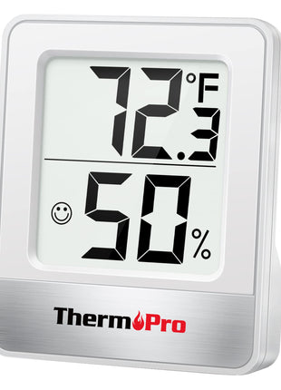 TempPro TP49 Digital Hygrometer Indoor Thermometer Humidity Meter Room Thermometer with Temperature and Humidity Monitor Mini Hygrometer Outdoor Thermometer (Previously ThermoPro)