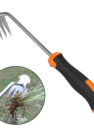 Weed Remover Tool,Portable Garden Weeder Tool,New Gardening Weeding Tools,for Garden Hand Tools for Vegetable Gardening Backyard Farm Planting & Uprooting Weeding Tool (Rubber Handle)