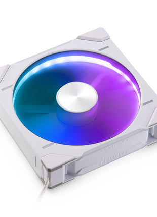 Phanteks (PH-F140D30R_DRGB_PWM_WT01) D30-140 DRGB PWM Fan, Reverse Airflow Model, Premium D-RGB Performance Fan, ARGB/DRGB Lighting, Daisy-Chain Fan Linking System (White)