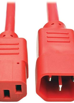Tripp Lite 6 ft. Heavy Duty Power Extension Cord, C14 to C13, 15A, 14 AWG, Red (P005-006-ARD)