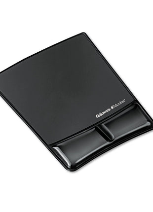 Fellowes® MICROBAN® Gel Mouse Pad Wrist Support - Black (9182301)