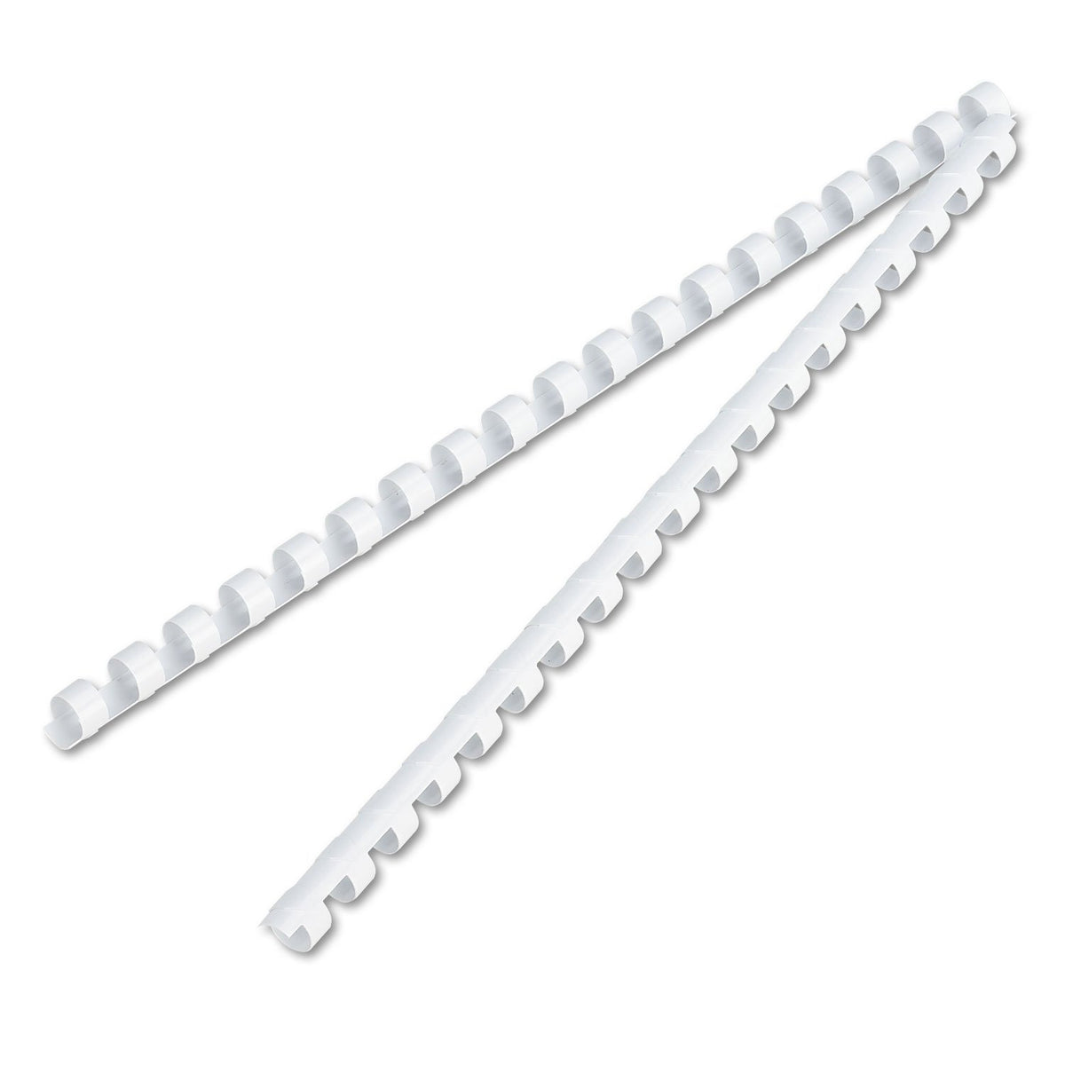 Fellowes 52371 Plastic Comb Bindings, 3/8-Inch Diameter, 55 Sheet Capacity, White, 100 Combs/Pack
