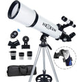 Telescope 80mm Aperture 600mm - Astronomical Portable Refracting Telescopes Fully Multi-Coated High Transmission Coatings AZ Mount with Tripod Phone Adapter, Wireless Control, Carrying Bag.