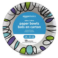 Amazon Basics Ultra Paper Bowls, 20 Oz, Disposable, 50 Count, White (1 pack of 50)