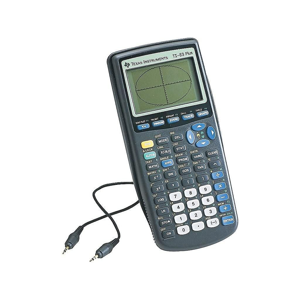Texas Instruments TI-83 Plus Graphing Calculator, Gray, Standard