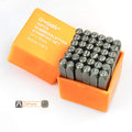 OWDEN Professional 36Pcs. Steel Metal Stamping Tool Set,(1/8 inch) 3mm,Steel Number and Letter Punch Set,Alloy Steel Made HRC 58-62 for Jewelry Craft Stamping.