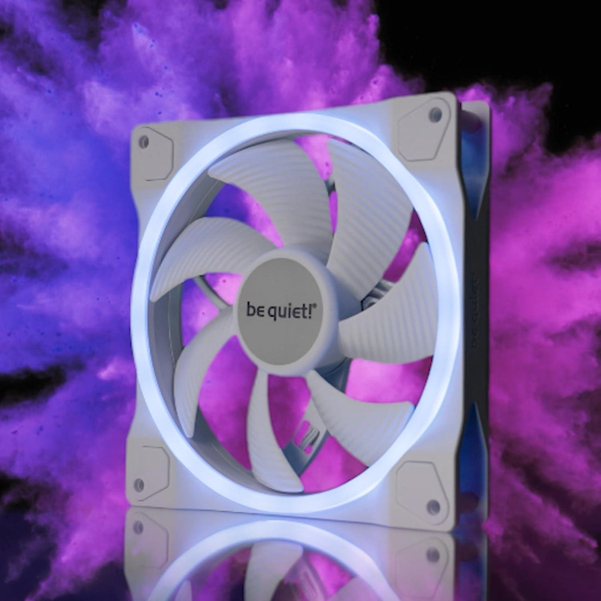 be quiet! Light Wings White 140mm PWM Triple Pack Premium ARGB Low Noise Cooling Fan | 4-Pin | BL102
