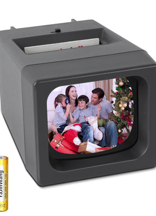 35 mm Film & Slide Viewer, 2X LED Illuminated Viewing Slide Projector for Old Slides and 35mm Film Negatives(2 AAA Batteries Included)