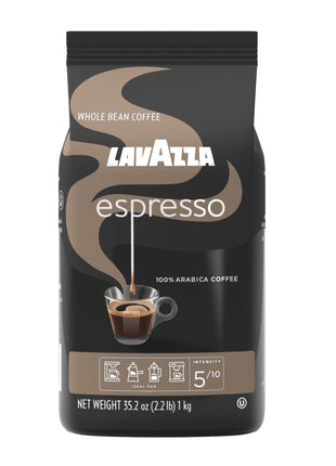 Lavazza Espresso Whole Bean Coffee, Medium Roast, 100% Arabica, 2.2 lb Bag