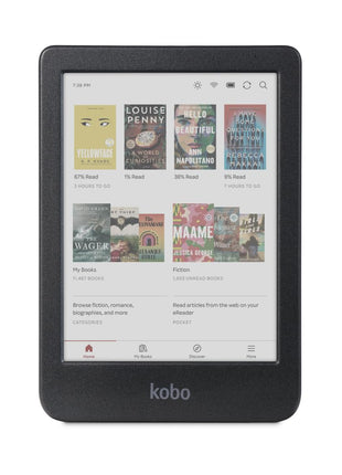 Kobo Clara Colour | Colour eReader | 6 inch Glare-Free Colour E Ink KaleidoTM 3 Display | Dark Mode Option | Waterproof | Audiobooks | 16GB of Storage | Black
