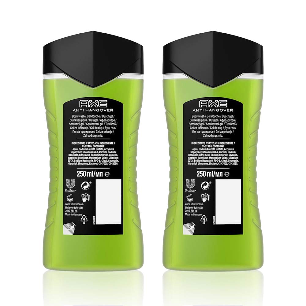 Axe Anti Hangover Body Wash, 250 ml (Pack of 2)