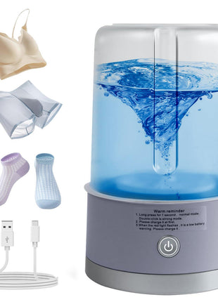 Portable Mini Washing Machine | Compact Deep Cleans Underwear, Baby Clothes, Small Laundry | Lightweight for Apartment, Dorm, Hotel, Travel & Camping | Quiet Energy-Efficient(Purple)