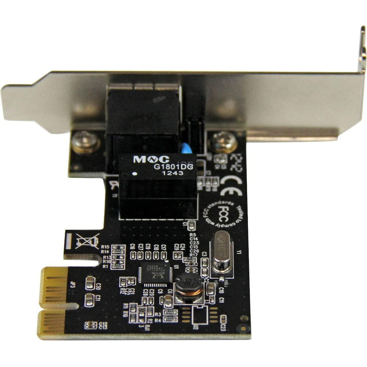StarTech.com 1 Port PCIe Network Card - Low Profile - RJ45 Port - Realtek RTL8111H Chipset - Ethernet Network Card - NIC Server Adapter Network Card (ST1000SPEX2L)