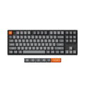 Keychron K8 Max QMK Wireless Custom Mechanical Keyboard, Hot Swappable TKL 80% Layout Bluetooth/2.4G/USB-C Programmable, Aluminum Frame Super Red Switch NKRO Gaming Keyboard for Mac/Windows
