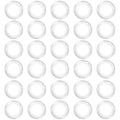 30PCS Clear Glass Cabochons 1 Inch Dome Tile Clear Glass Tiles Non-Calibrated Round Gems for Crafts, Pendants, Picture Jewelry Making, Rings